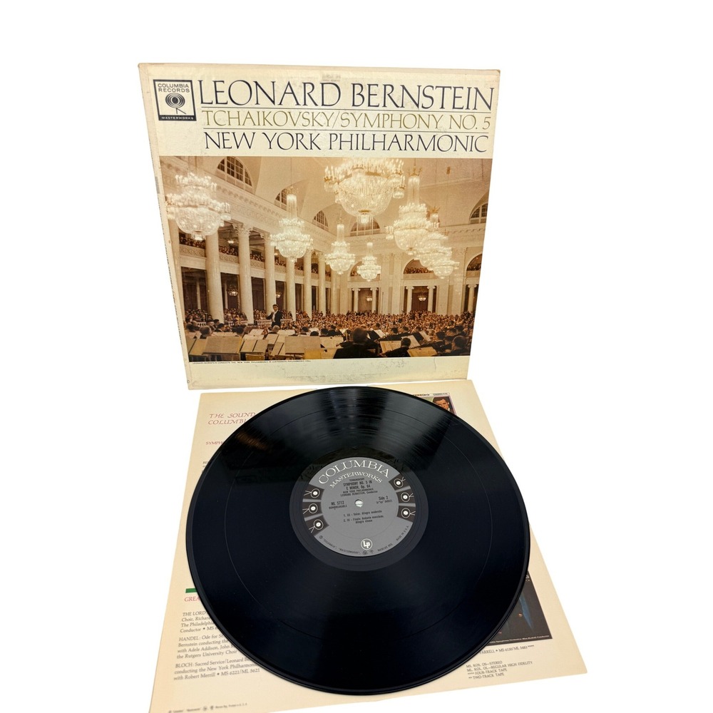 Leonard Bernstein Tchaikovsky Symphony No 5 New York Philharmonic Vinyl LP